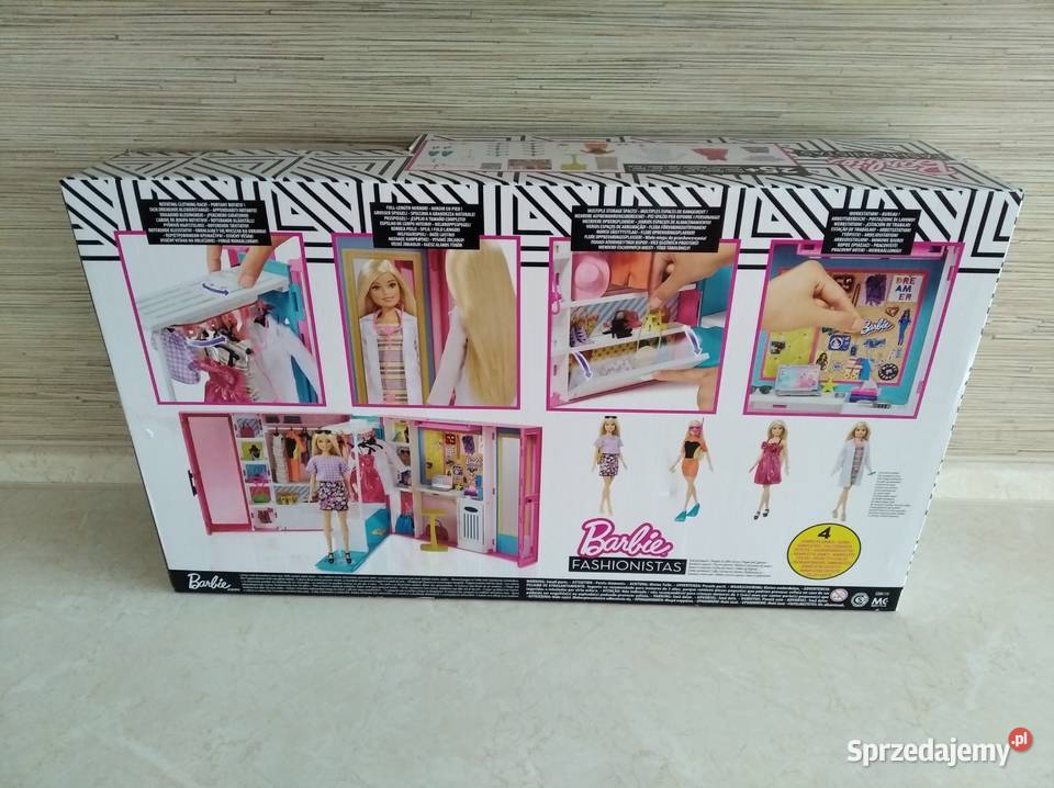 NAJTANIEJ Wymarzona Szafa Barbie Lalka 25 Zabawki Zabrze