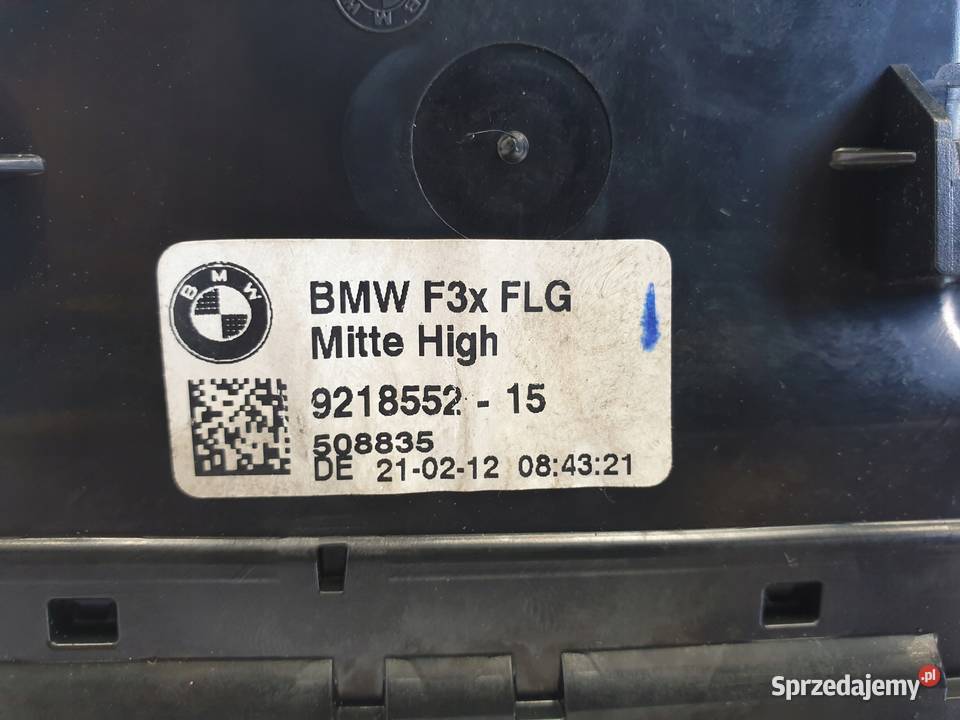 BMW F30 F31 KRATKA ŚRODKOWA NAWIEWU ogrzewania Janów
