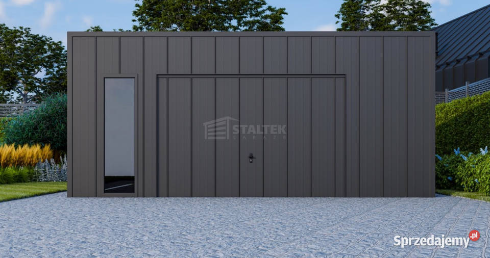 Garaż blaszany 6x6 brama uchylna okno drzwi świętokrzyskie Busko-Zdrój sprzedam