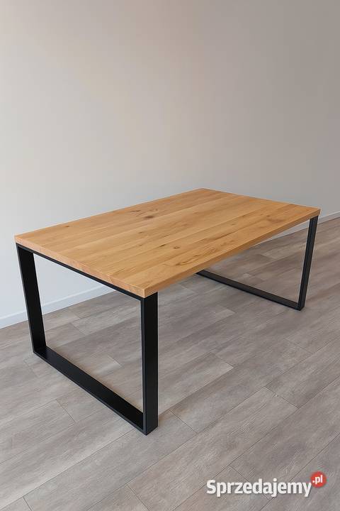 Stół Dębowy LOFT 100 Lite Drewno Różne Wymiary 77cm Dom i Ogród Łódź