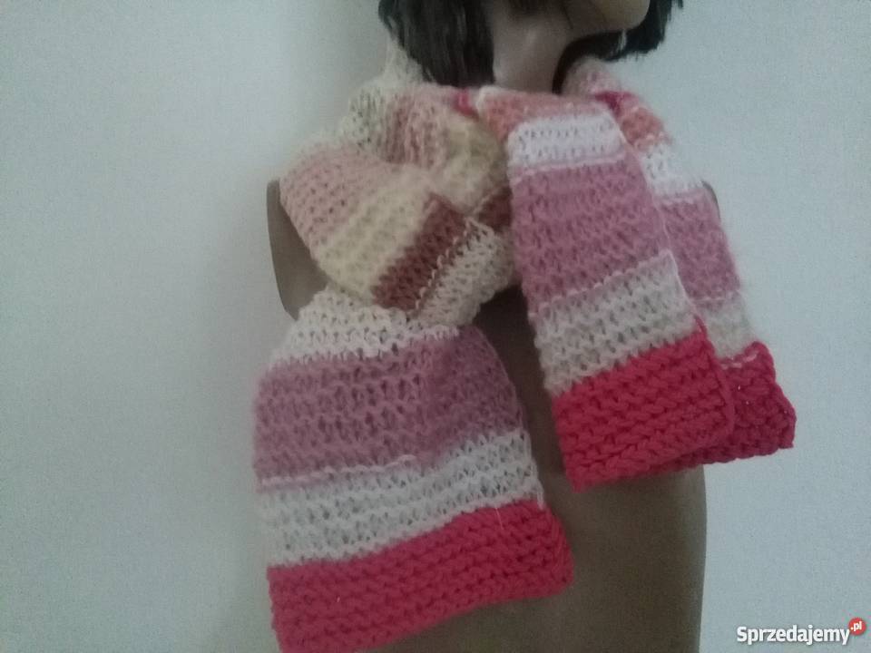 Ręczna praca NIETUZINKOWY szal szalik komin Gdynia sprzedam