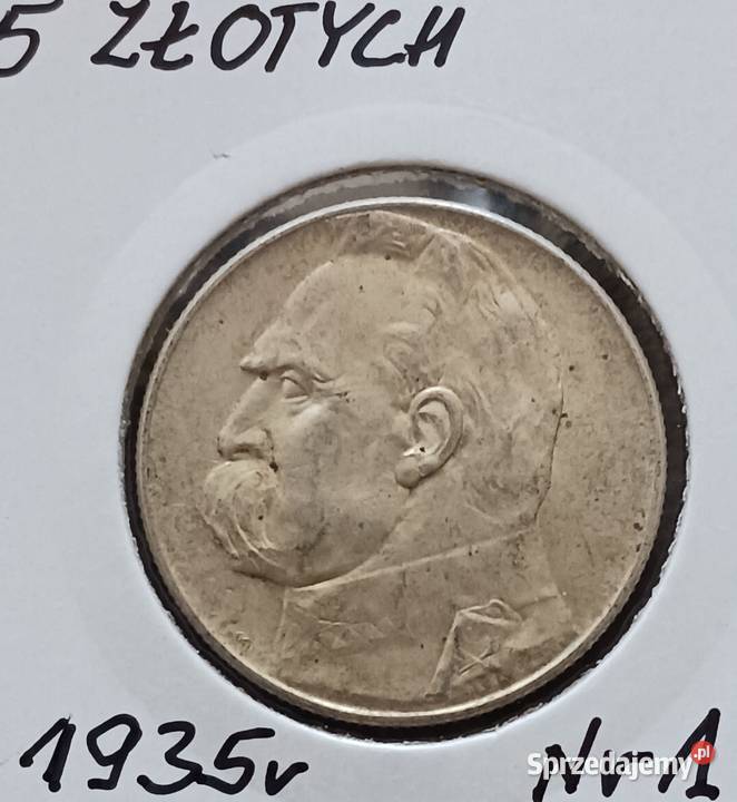 5 J Piłsudski 1935 r 1 oryginał mennicze Konin