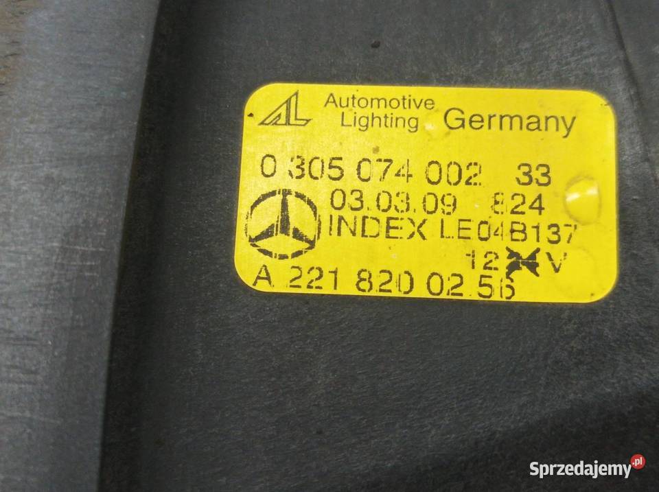 HALOGEN PRZÓD PRAWY EUROPA A221820025B Mercedes