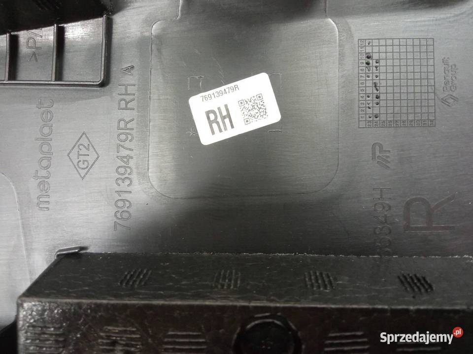 OSŁONA SŁUPKA B PRAWA 769139479R Dacia Duster Osłony i zaślepki sprzedam