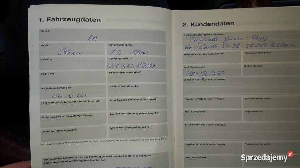 Ford ka Bielsko-Biała sprzedam