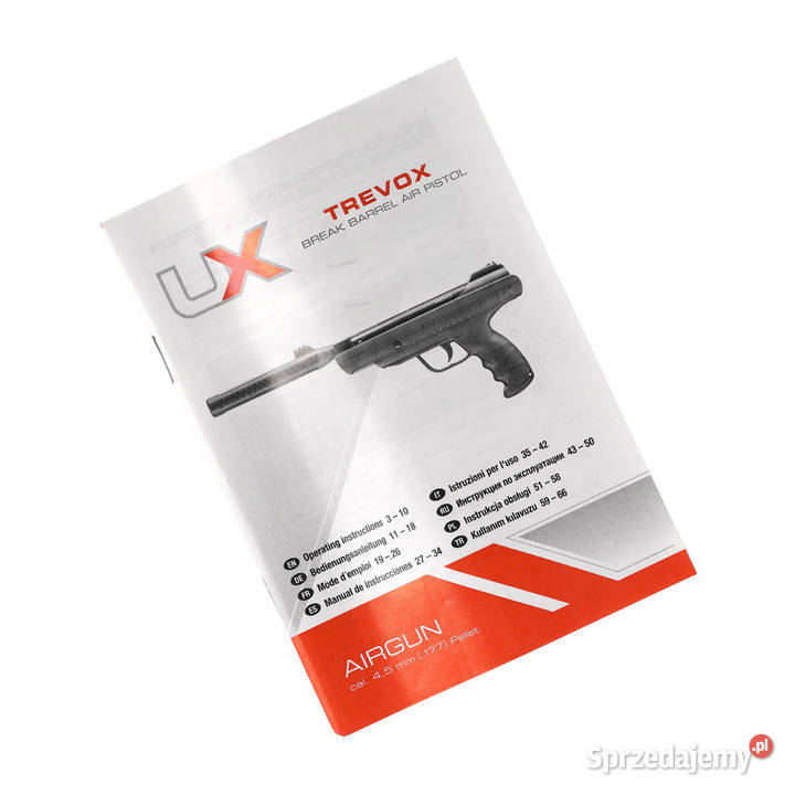 Pistolet wiatrówka Umarex Trevox 45 mm Diabolo Sporty strzeleckie i myślistwo Warszawa