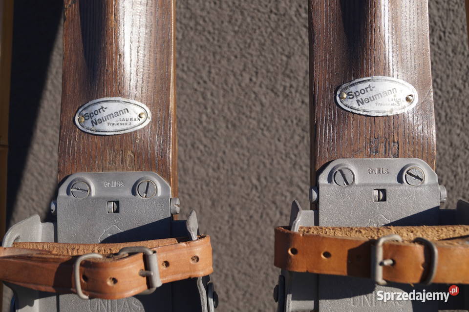 Stare narty jesionowe 180 Neumann kijki Pruchnik sprzedam