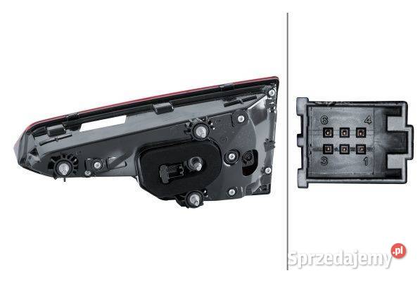 Audi A4 B9 1519 Lampa tylna wewnętrzna lewa LED Łódź