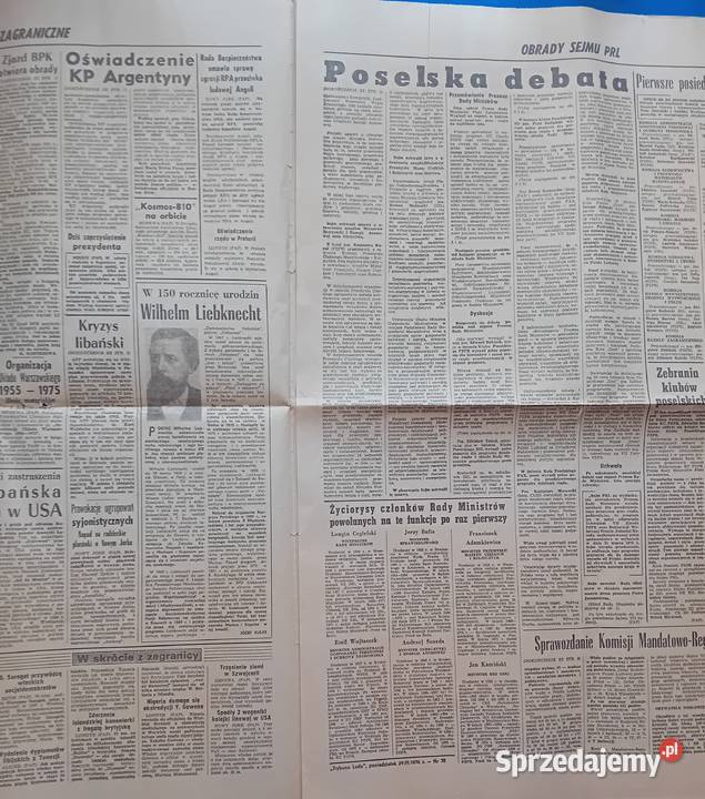Trybuna Ludu 75 9849 poniedziałek 29 marca 1976 Koźminek