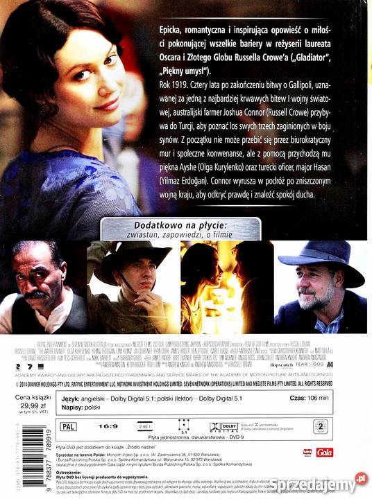 ŹRÓDŁO NADZIEI RUSSELL CROWE BOOKLET dramat Kalisz