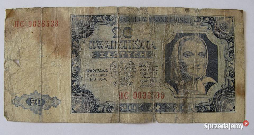 20 20 50 złotych 1948 zestaw 3 śląskie Dąbrowa Górnicza