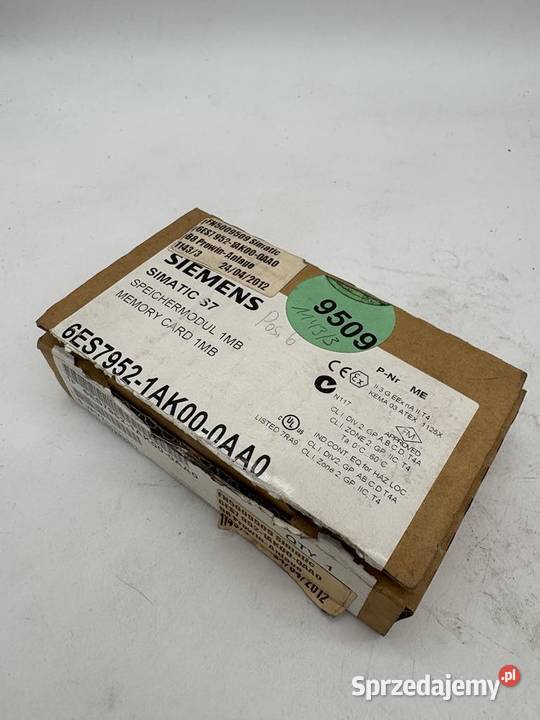 Siemens 6ES7 9521AK000AA0 Memory Card 1 MB