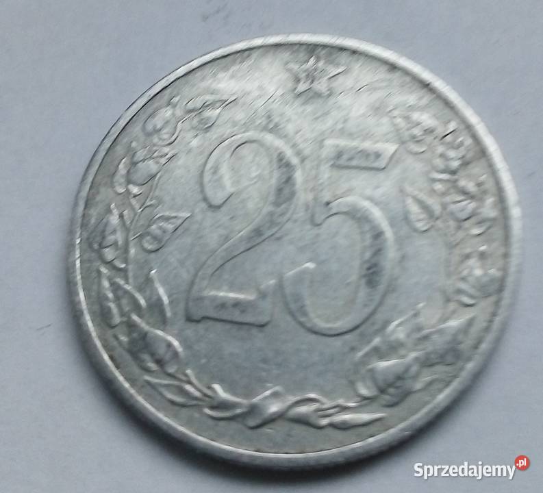 CZECHOSŁOWACJA25 HALERZY1953 rRZADKA sprzedam