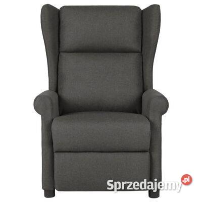 vidaXL Fotel z masażem ciemnoszary tkanina348517 Fotele Warszawa