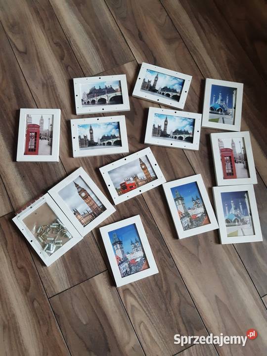 Ramka na zdjęcia 15 x 10 13 sztuk biały łódzkie Wiśniowa Góra