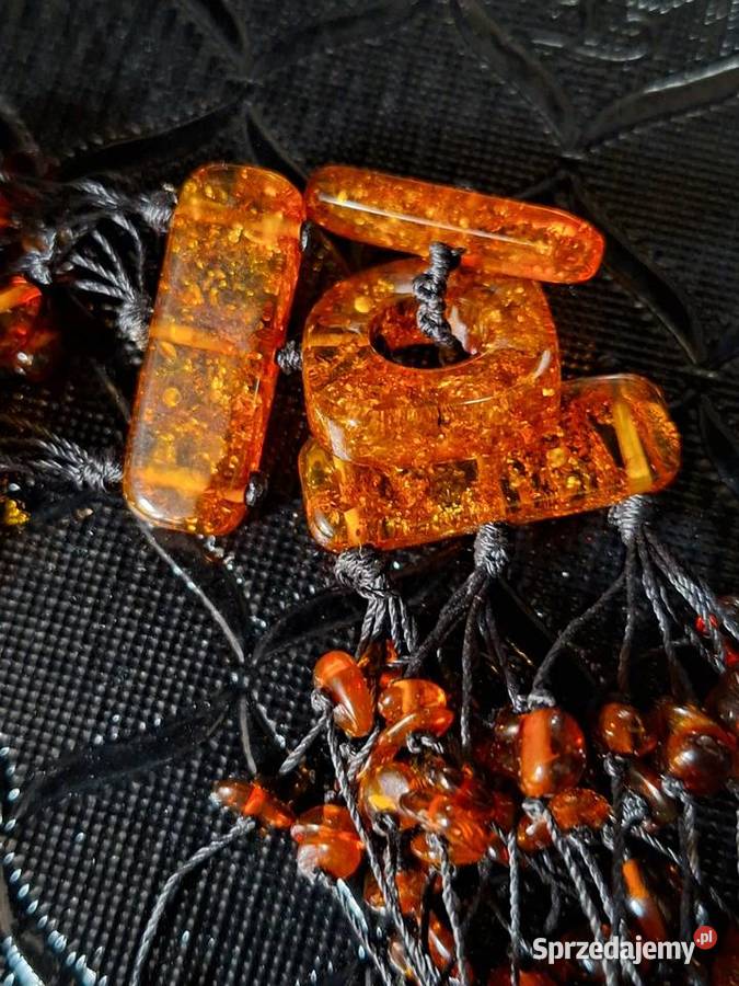 Śliczny naszyjnik bursztyn Amber Jantar Gdańsk sprzedam