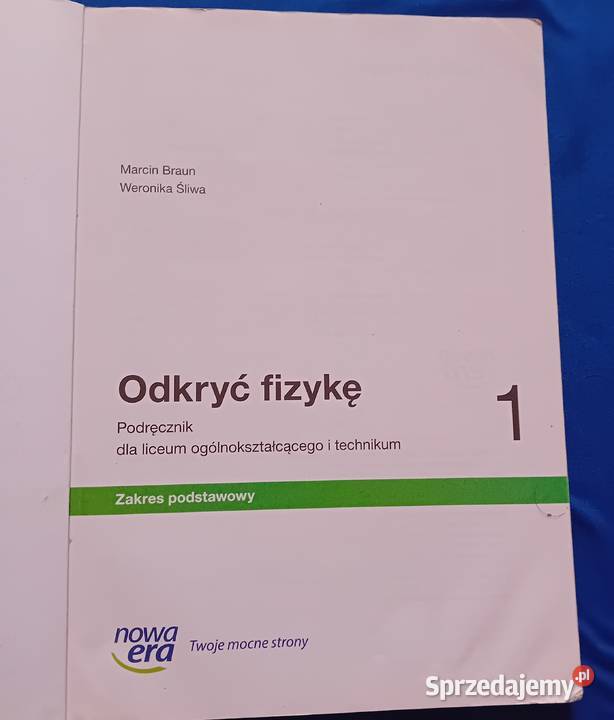 Odkryć fizykę 1 Zakr podstawowy MBraun WŚliwa wielkopolskie