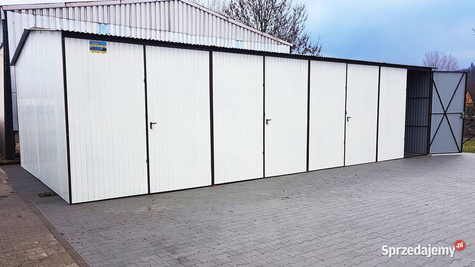 Blaszana montowana hala 126 m biała Kraków