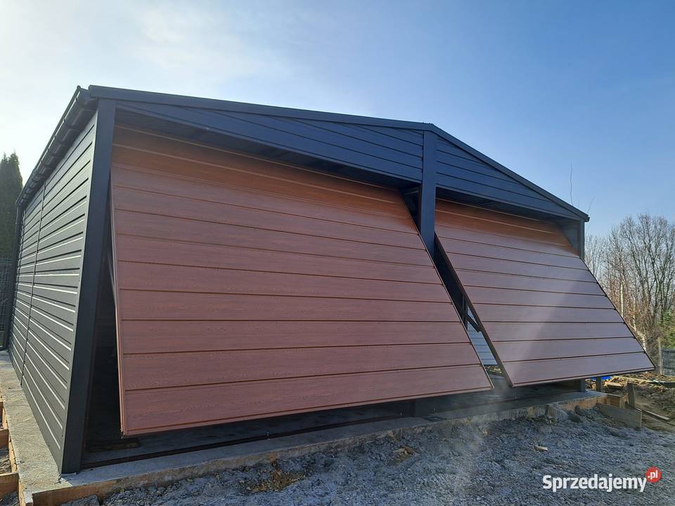 Garaż garaże blaszane profil zamknięty producent Brodnica reklama