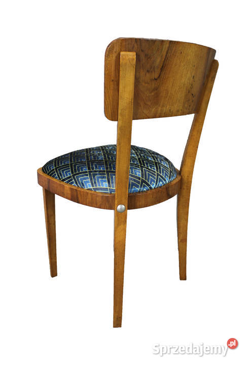 Sygnowane krzesła PRL art deco vintage renowacji kujawsko-pomorskie Zielonka