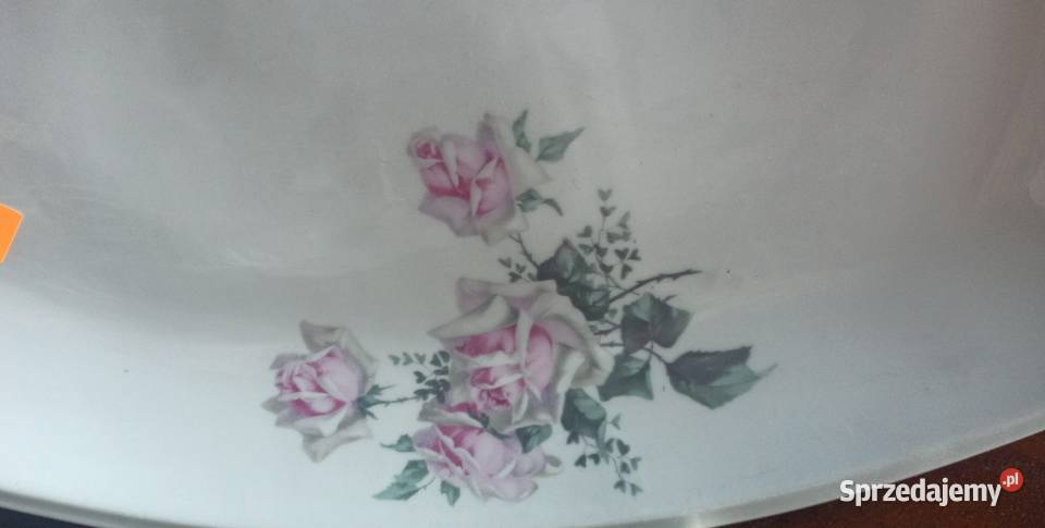 Serwis obiadowy z różą Na 6 osób Biała porcelana Gdańsk sprzedam