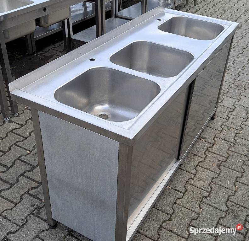 ZLEW 3 KOMOROWY Z SZAFKĄ DRZWI SUWANE 1606085 Nowe Skalmierzyce sprzedam