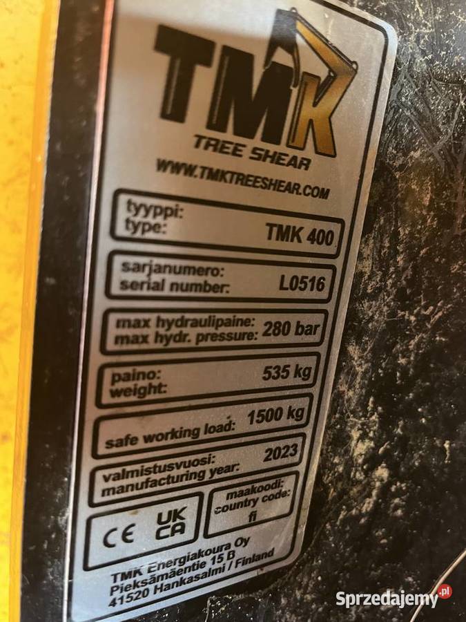 Głowica Biomasowa TMK 400 Głowica Ścinkowa do Kąclowa