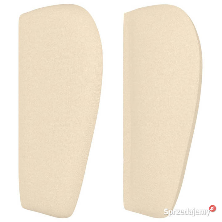 Zagłówek uszak kremowy 83x23x7888 tkanina