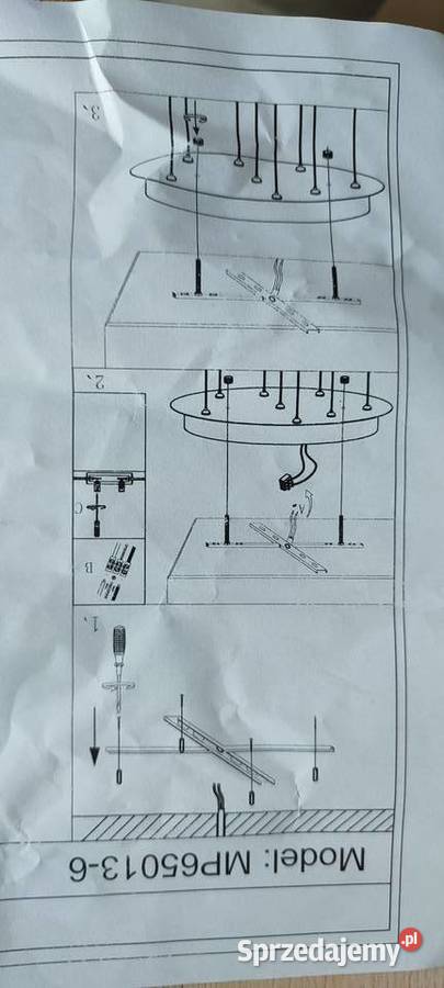 Lampa wisząca AZZARDO OLIMP MP650136CH Warszawa