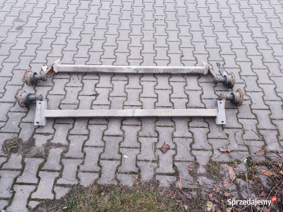 Dwie osie skrętne do przyczepki