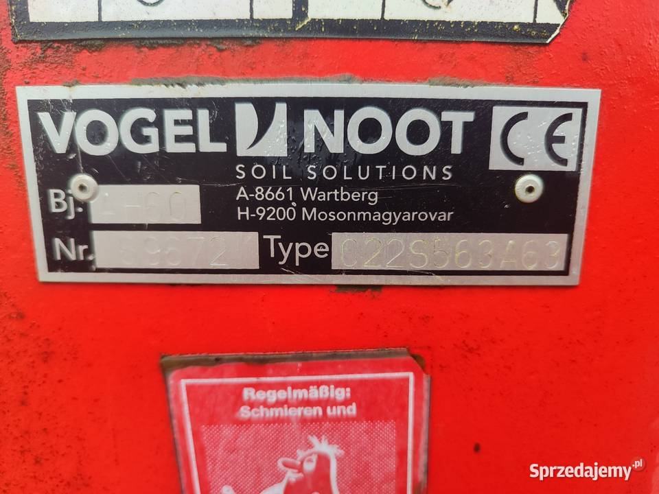 Pług obrotowy VogelNoot M950 48 na korpus Łowkowice sprzedam