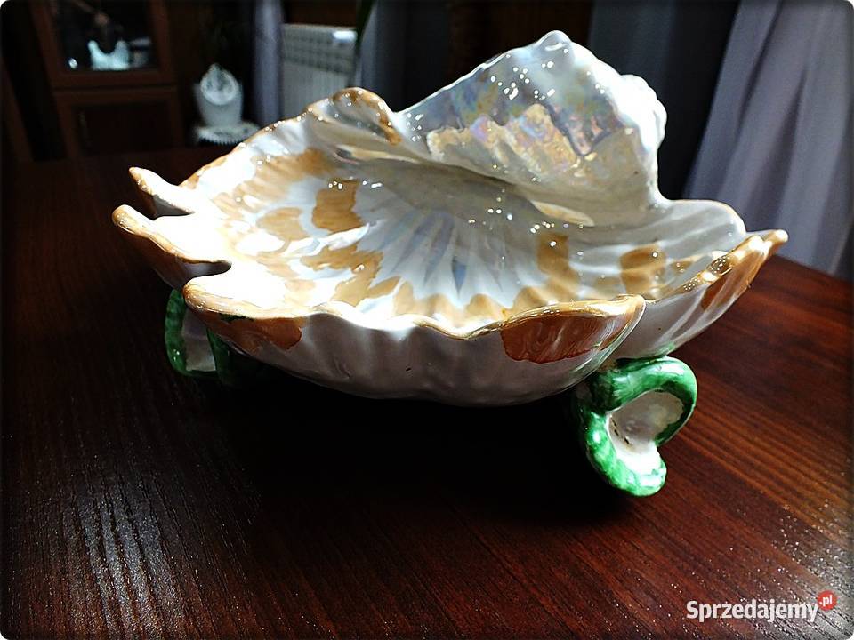 Patera Muszla na owoce porcelana glazurowana lubuskie Żary