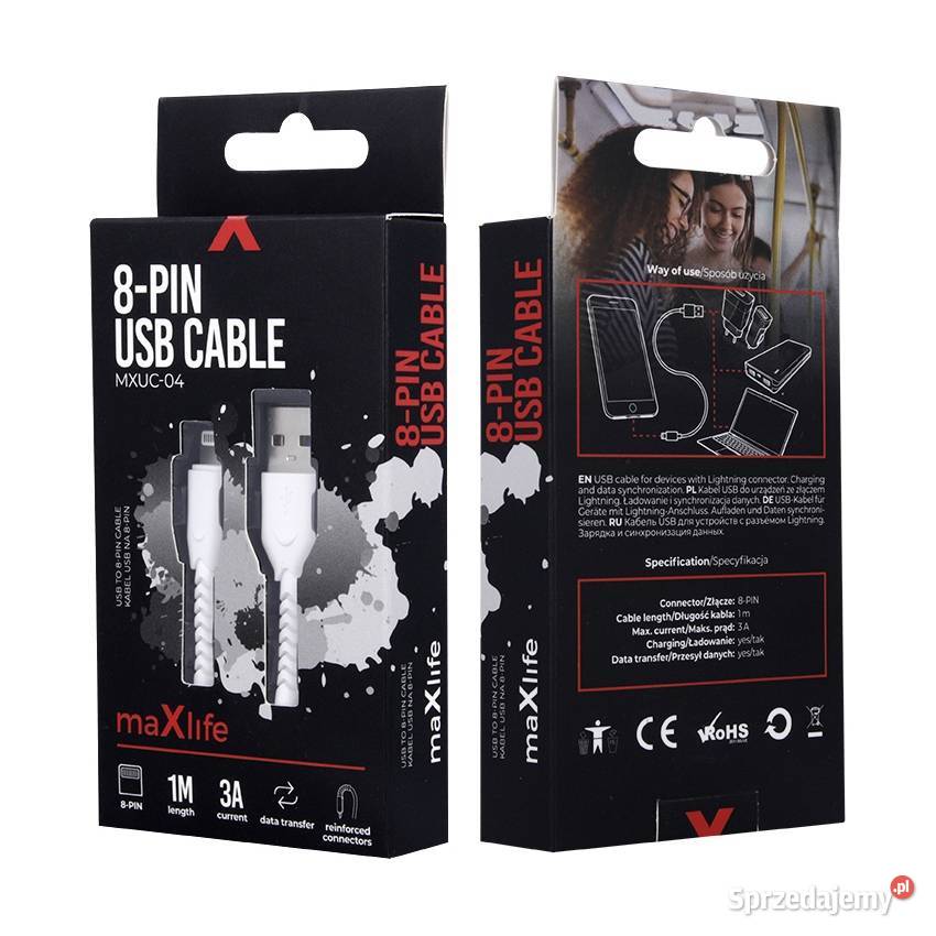 Kabel USB Lightning 3A 1m przewód do Apple iPad śląskie Siemianowice Śląskie