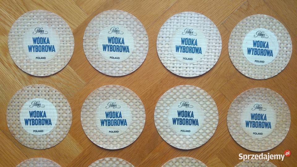 Podkładki podstawki WÓDKA WYBOROWA Polmos ROSE śląskie Chorzów