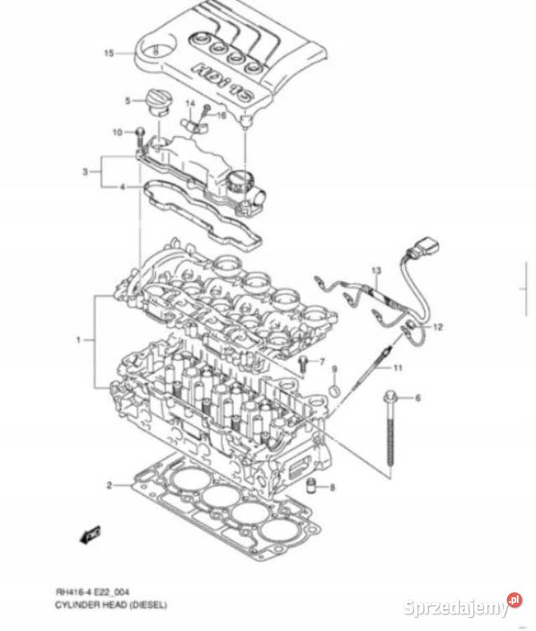 USZCZELKA POKRYWY ZAWORÓW SUZUKI LIANA 16 0207