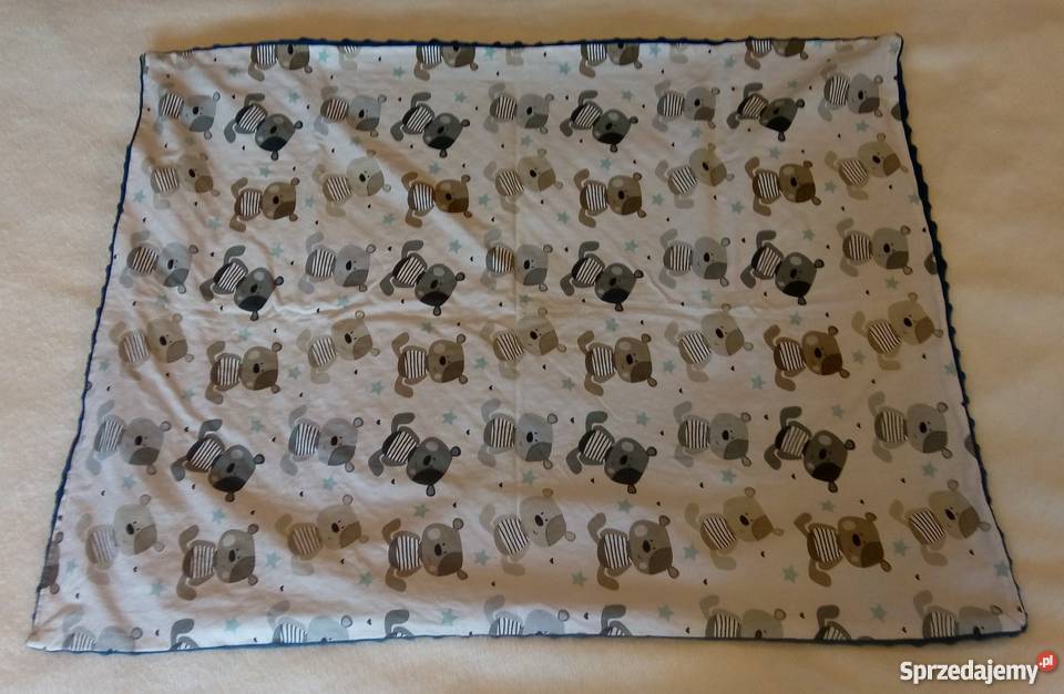Komplecik dziecięcy kocyk i poduszeczka 90x72 śląskie Rogoźnik