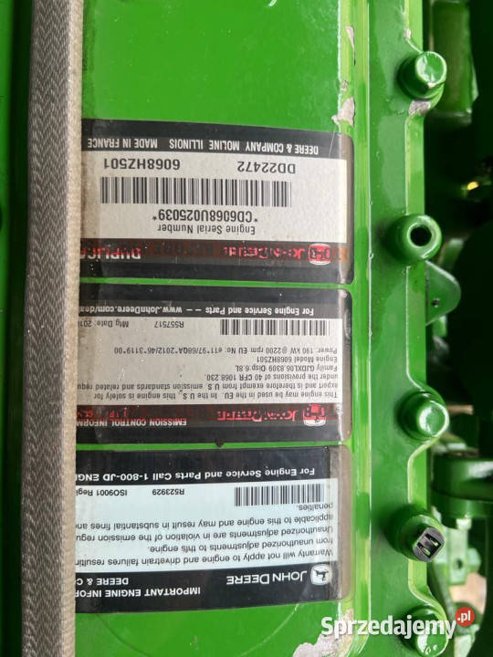 Silnik John Deere 6068 R534123 R534123G Jastrzębniki