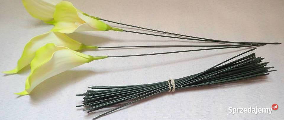 Drut wyrobowy do kwiatów sztucznych 50 w pęczku Siewierz