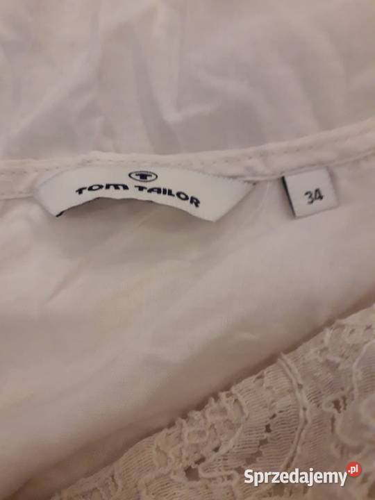 Kremowa bluzka z rękawami 34 Tom Tailor XS Kraków sprzedam