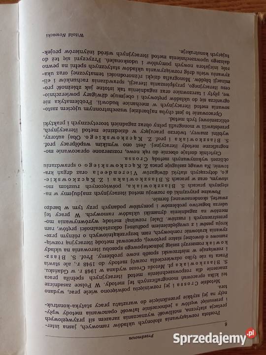 Metoda Crossa S Błaszkowiak Z Kączkowski Rok wydania 1963 dolnośląskie Wrocław