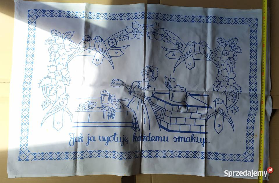 376 CHUSTA Kilim ludowy do powieszenia RETRO Łódź sprzedam