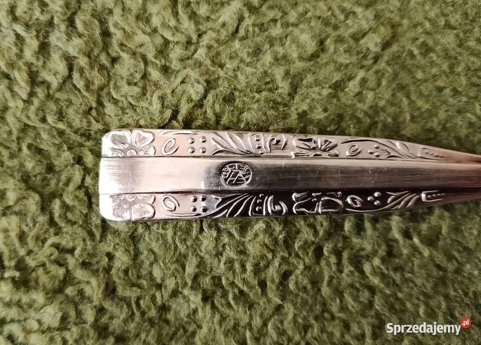 Platerowane widelce serwingowe Hefra wzór Antyki śląskie