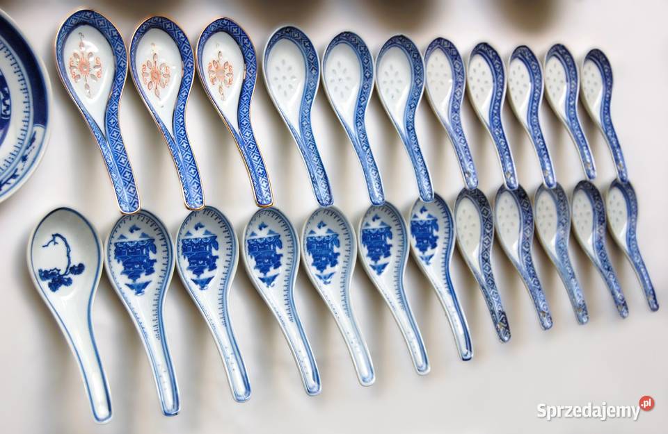 Chińska porcelanowa miska łyżka 6 porcelana Lublin sprzedam