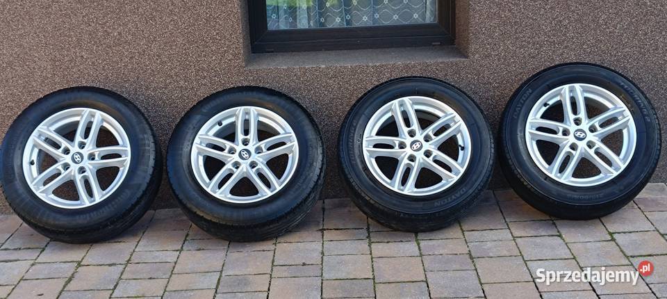 Oryginalne felgi aluminiowe Hyundai 16 opony Hyundai OE śląskie Pierściec