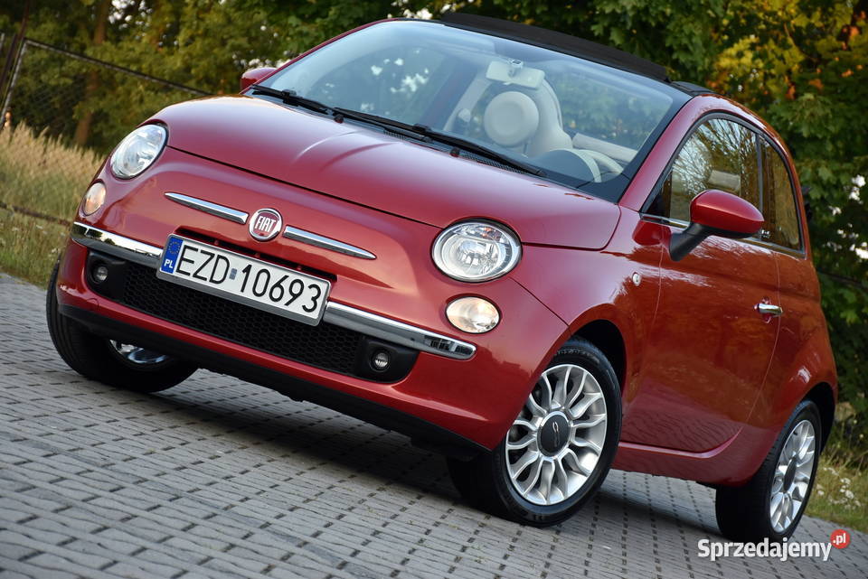 Fiat 500C Lounge 12MPI 8V 70 58890 KABRIOdach ESP Zduńska Wola sprzedam