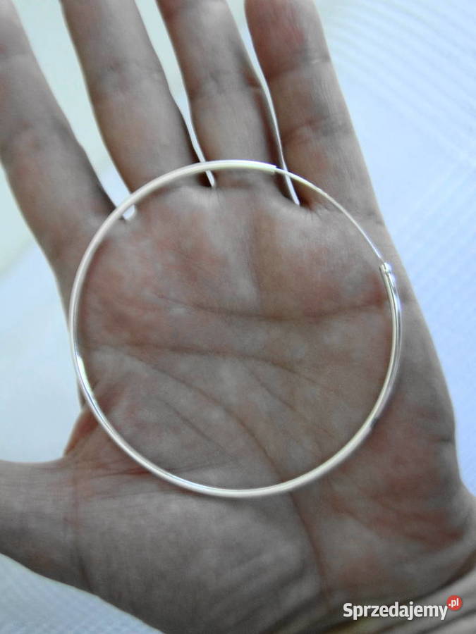 Wielkie koła kolczyki srebro 925 Warszawa