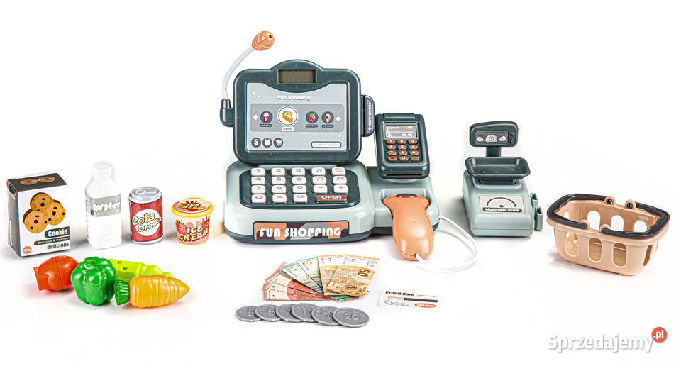 Kasa sklepowa produkty skaner kalkulator dźwięki Smogorzów