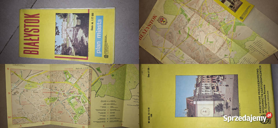 Białystok Plan Miasta 1988 r Oryginał PRL Rzadki Ostrów Wielkopolski