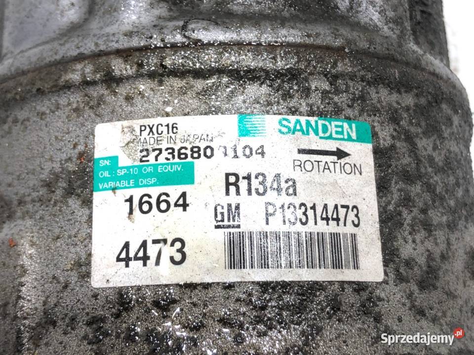 SPRĘŻARKA KLIMATYZACJI OPEL INSIGNIA A 13314473 podkarpackie