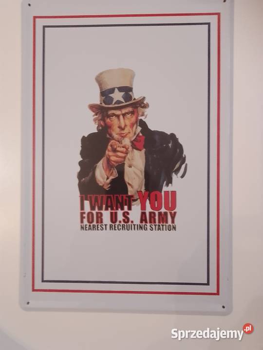 Reklama blaszana US ARMY mazowieckie Warszawa